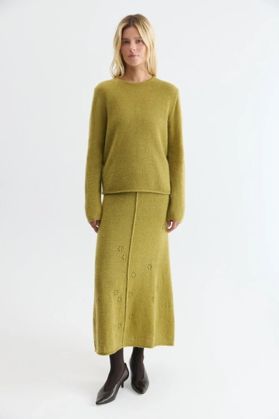 Джемпер с мохером Daisyknit, цвет: лайм,  купить онлайн