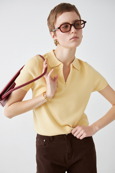 Джемпер - поло MIA AIM, цвет: лимонный, MIA480/1 купить онлайн