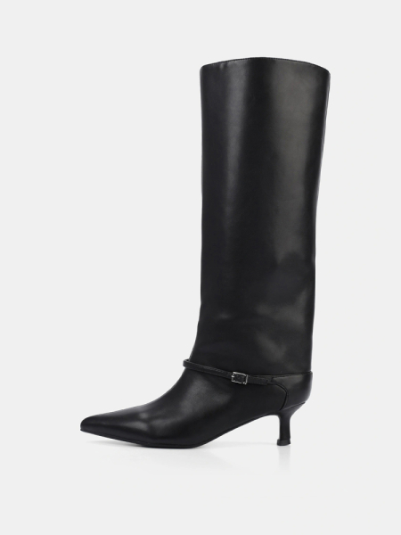 Сапоги на маленьком каблуке