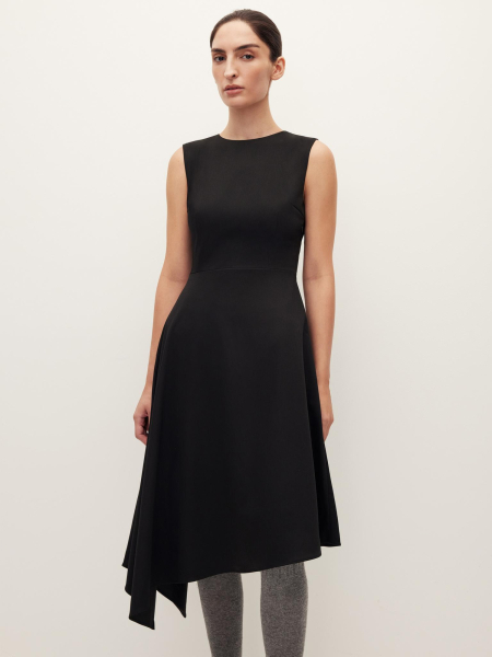 Платье асимметричное Chaika, цвет: Черный, AW25DR03-09 купить онлайн
