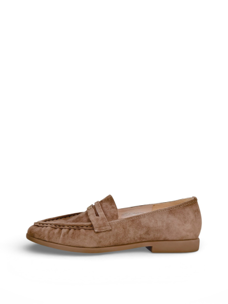 Лоферы из натуральной замши