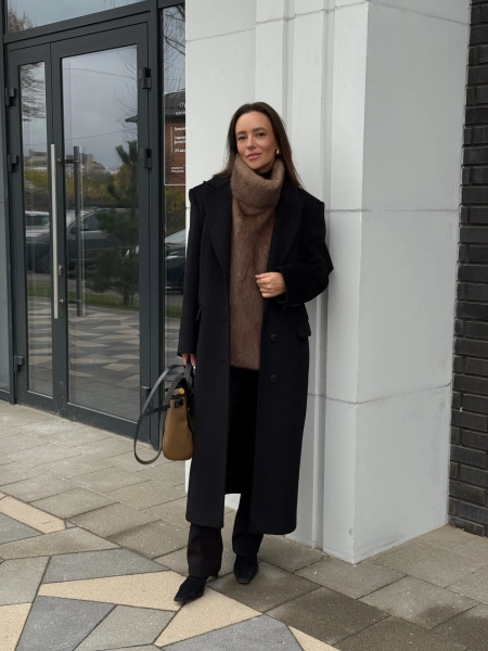 Манишка из эко-меха удлиненная VELVET, цвет: светло-коричневый 00-00005185 купить онлайн