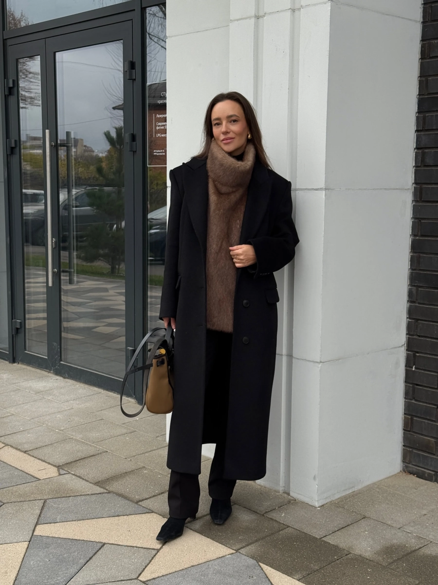 Манишка из эко-меха удлиненная VELVET, цвет: светло-коричневый 00-00005185 купить онлайн