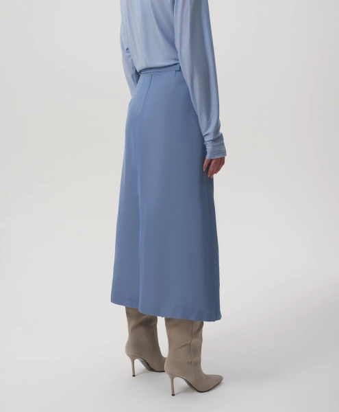Юбка средней посадки с асимметричным дизайном GLVR, цвет: голубой,  купить онлайн