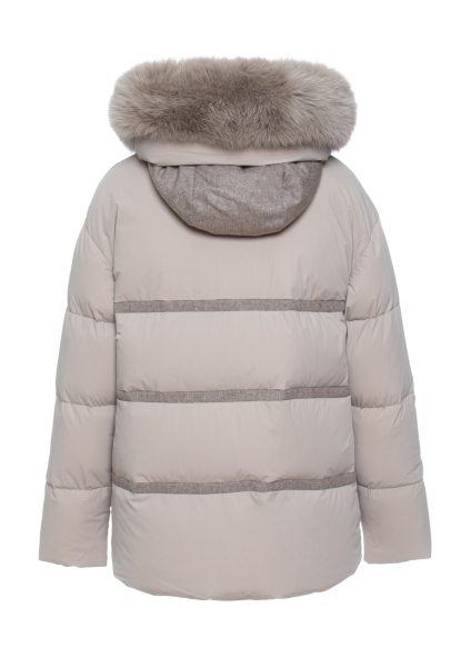 Пуховик с мехом LAPLANDIA, цвет: бежевый, 3339 купить онлайн