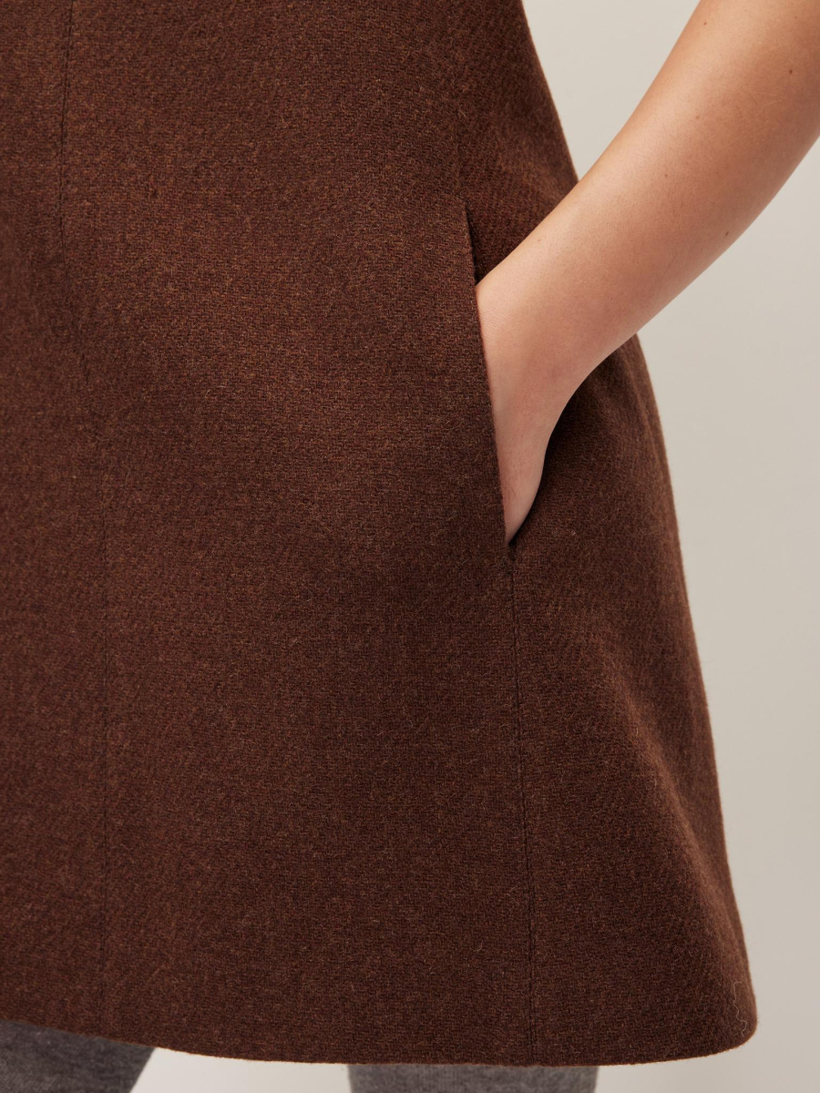 Платье трапеция Chaika, цвет: коричневый, AW25DR02-45 купить онлайн
