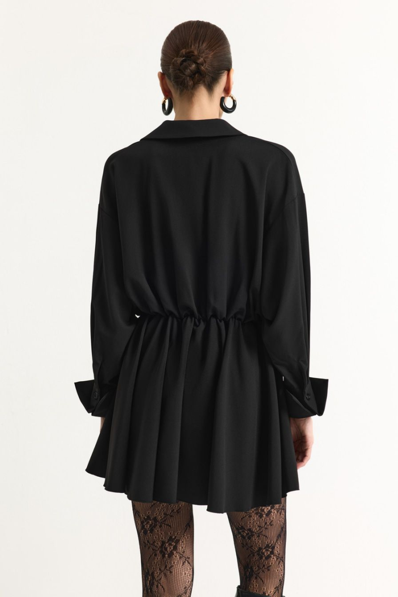 Платье-рубашка TOPTOP, цвет: Черный, TT.010.18008.900 купить онлайн