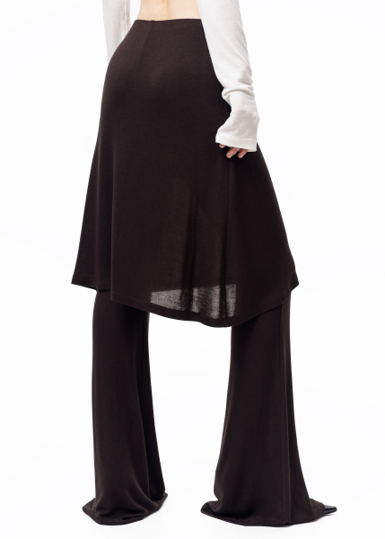 Брюки с юбкой ASYA SEMYONOVA, цвет: BROWN, 00-00002484 купить онлайн