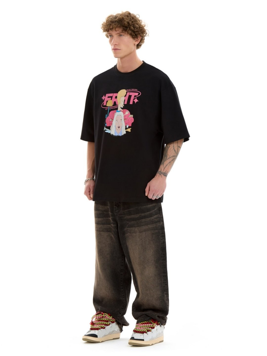 Футболка с принтом FRHT, цвет: Черный, TSCHLLBVSBK купить онлайн