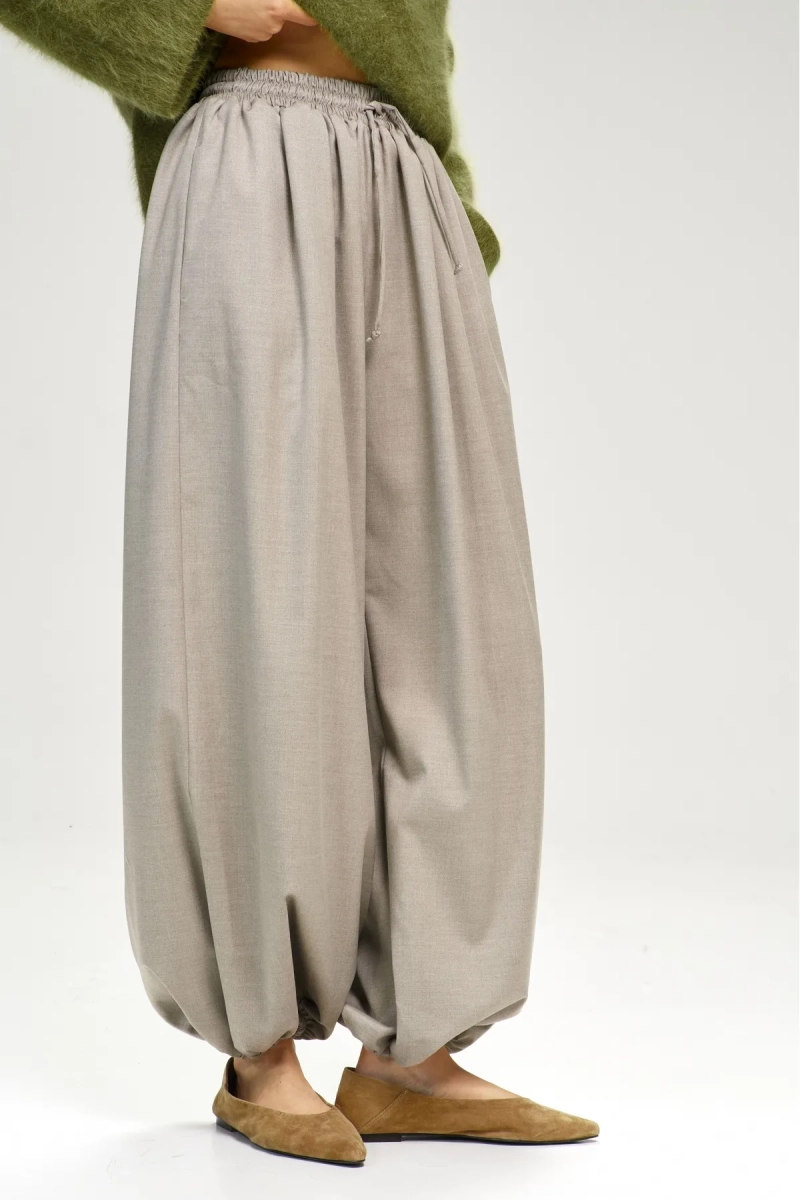 Брюки-алладины Beige Melange Erist store, цвет: бежевый, НФ-00003101 купить онлайн