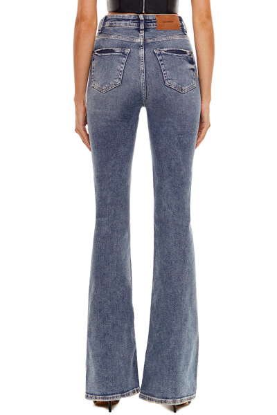 Расклешенные джинсы стрейч SODAMODA, цвет: синий, 10085 купить онлайн