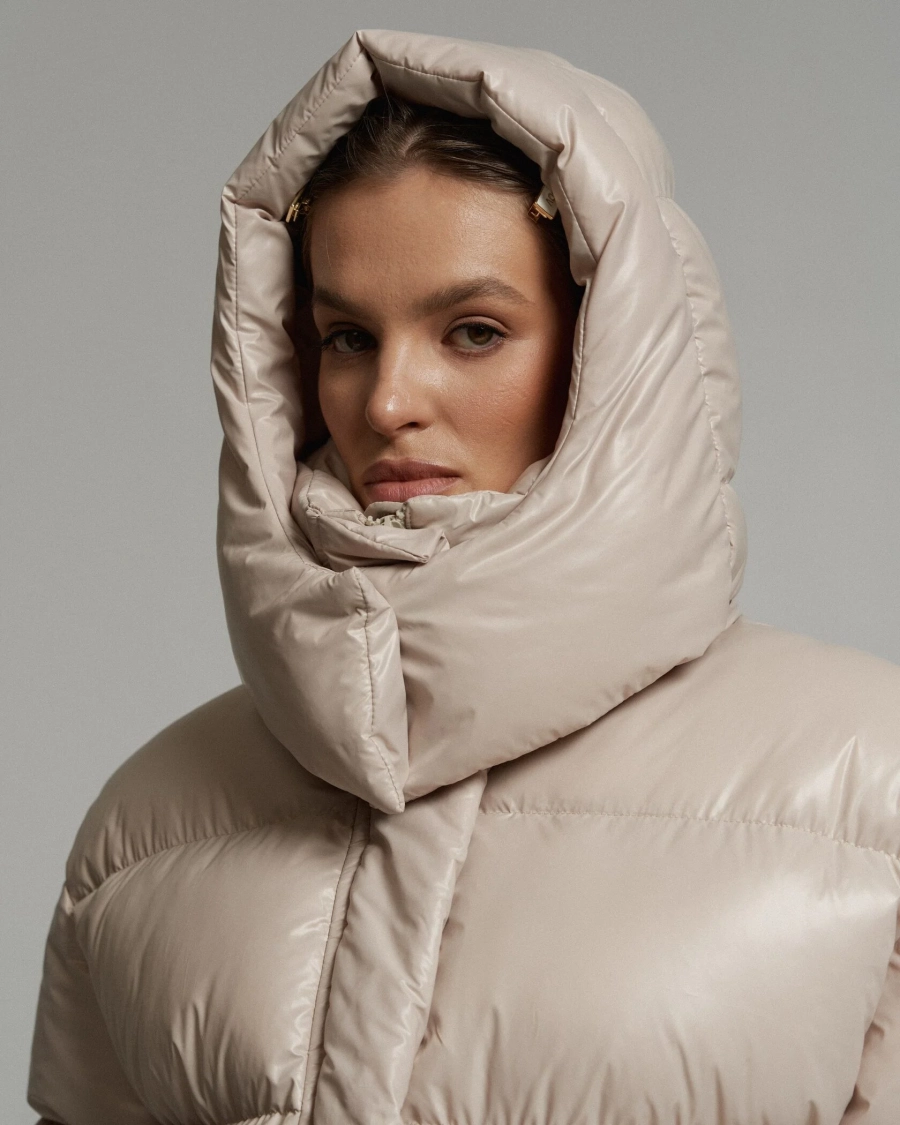 Пуховик PUFF BAIKAL SOFT LATTE YONS, цвет: бежевый, YO-711 купить онлайн