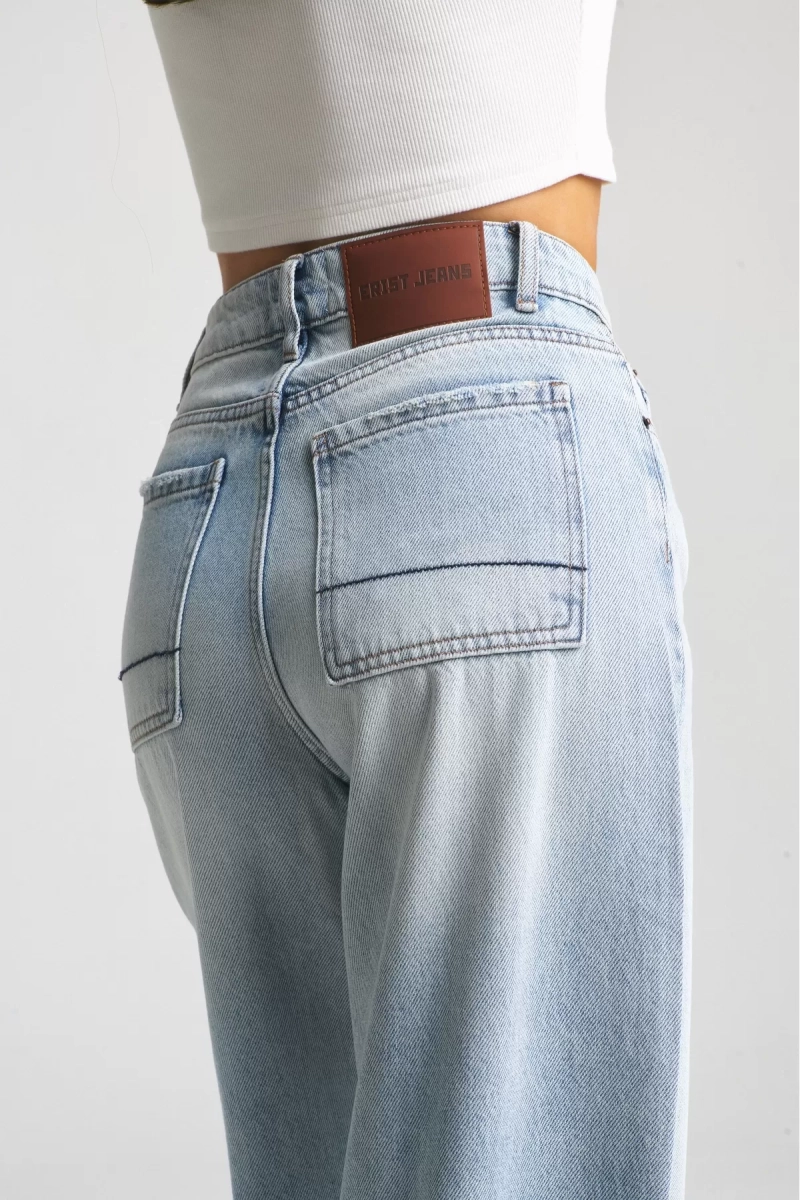 Джинсы WIDE Light Blue Erist store, цвет: голубой, НФ-00001126 купить онлайн