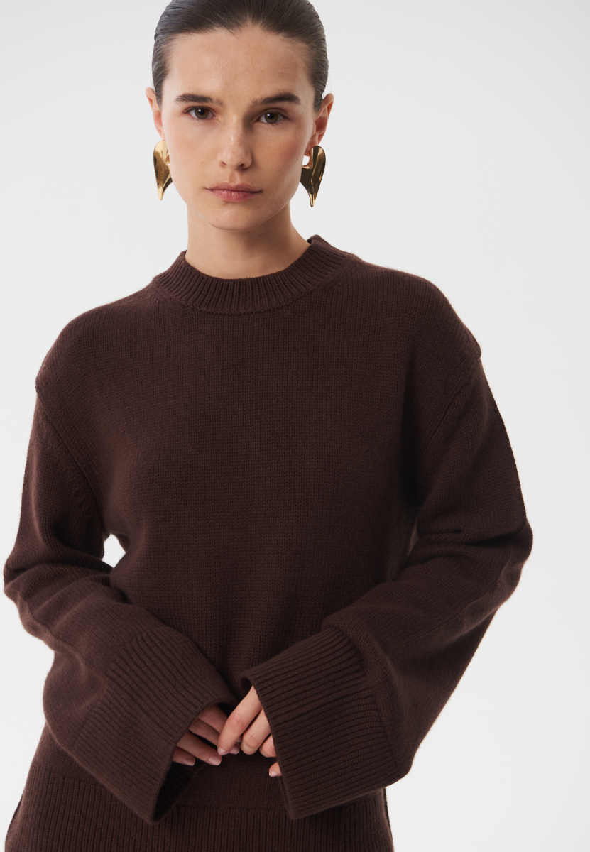 Джемпер "Mellow" CHUBA, цвет: коричневый,  купить онлайн