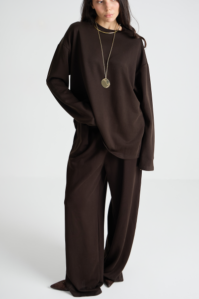 Костюм: лонгслив+брюки MIA AIM, цвет: коричневый, MIA742 купить онлайн