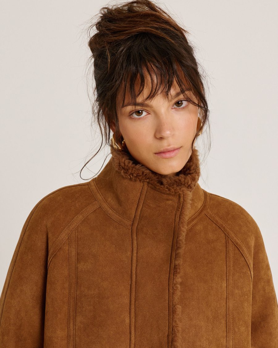 Бомбер из мериноса BROWN Anmuse, цвет: коричневый, 1525AZ BROWN купить онлайн