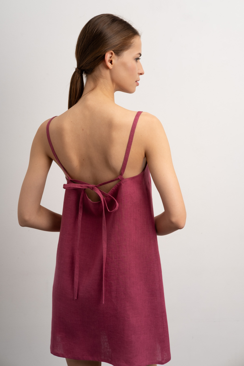 Платье Amanda Airelle PURE LINEN, цвет: фиолетовый  купить онлайн