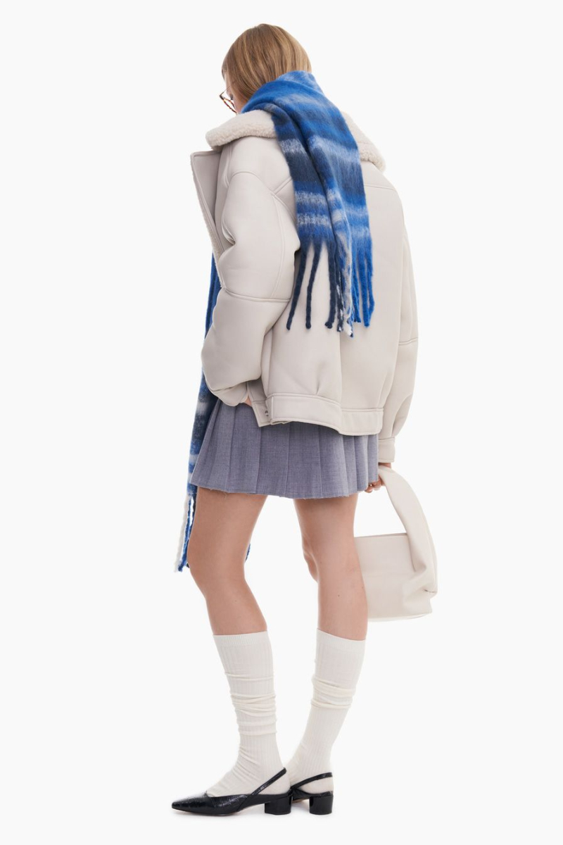 Шарф с принтом «полоска» TOPTOP, цвет: синий TT.607.15426.621 купить онлайн