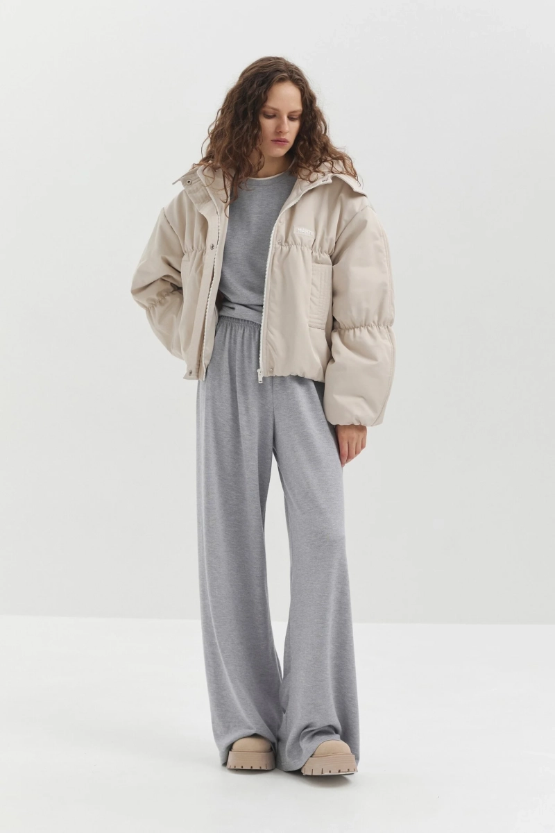 Лонгслив из трикотажа marte, цвет: серый,  купить онлайн