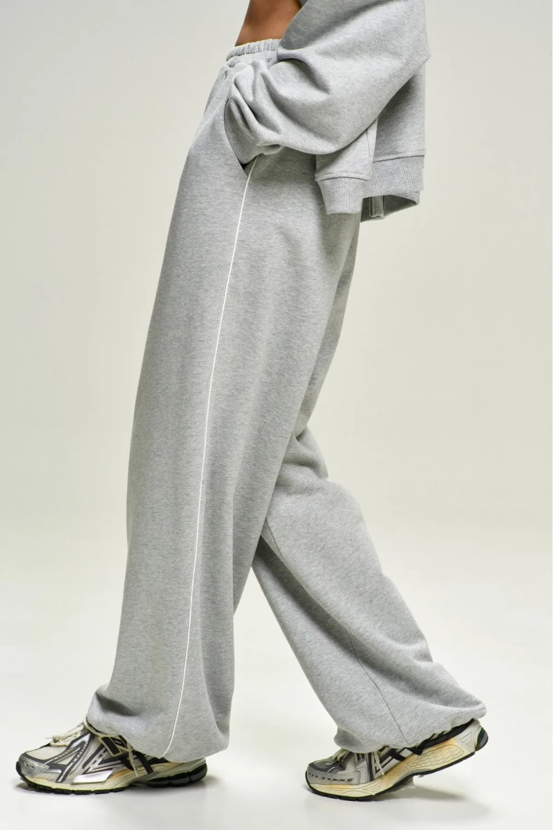 Брюки на кулиске Grey Melange Erist store, цвет: серый, НФ-00002845 купить онлайн