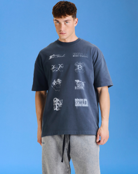 Футболка T-Shirt "Signature Poitrine" Grey Brûler d'Amour, цвет: grey, BS2404C-2225-31 купить онлайн