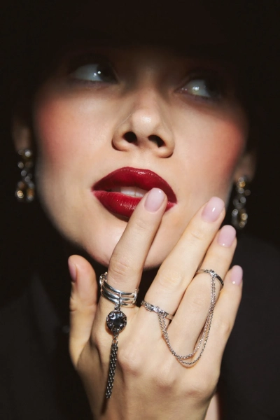 Серебряное тройное кольцо «Королева драмы» SBLESKOM, цвет: серебро, 12202 купить онлайн