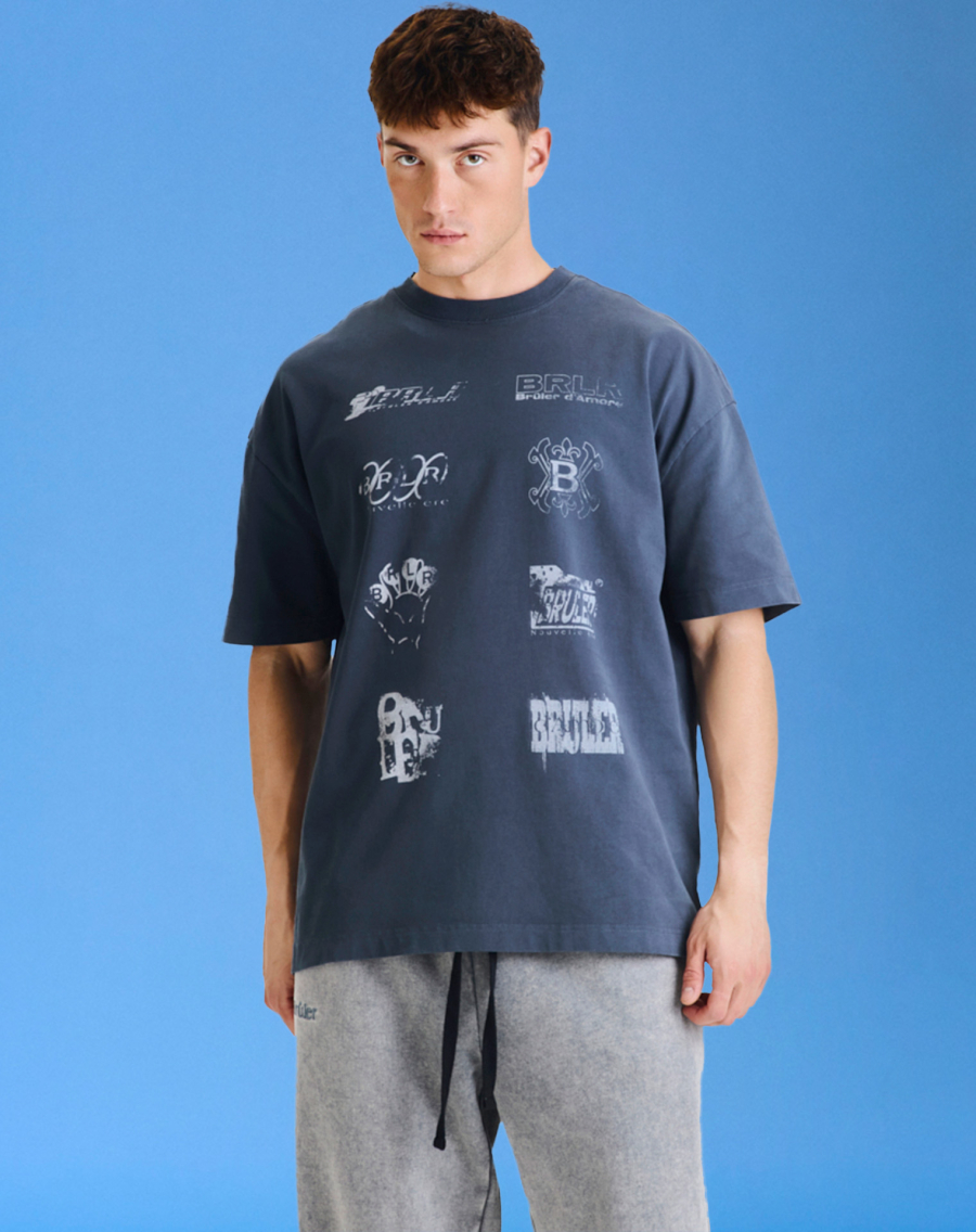 Футболка T-Shirt "Signature Poitrine" Grey Brûler d'Amour, цвет: grey, BS2404C-2225-31 купить онлайн