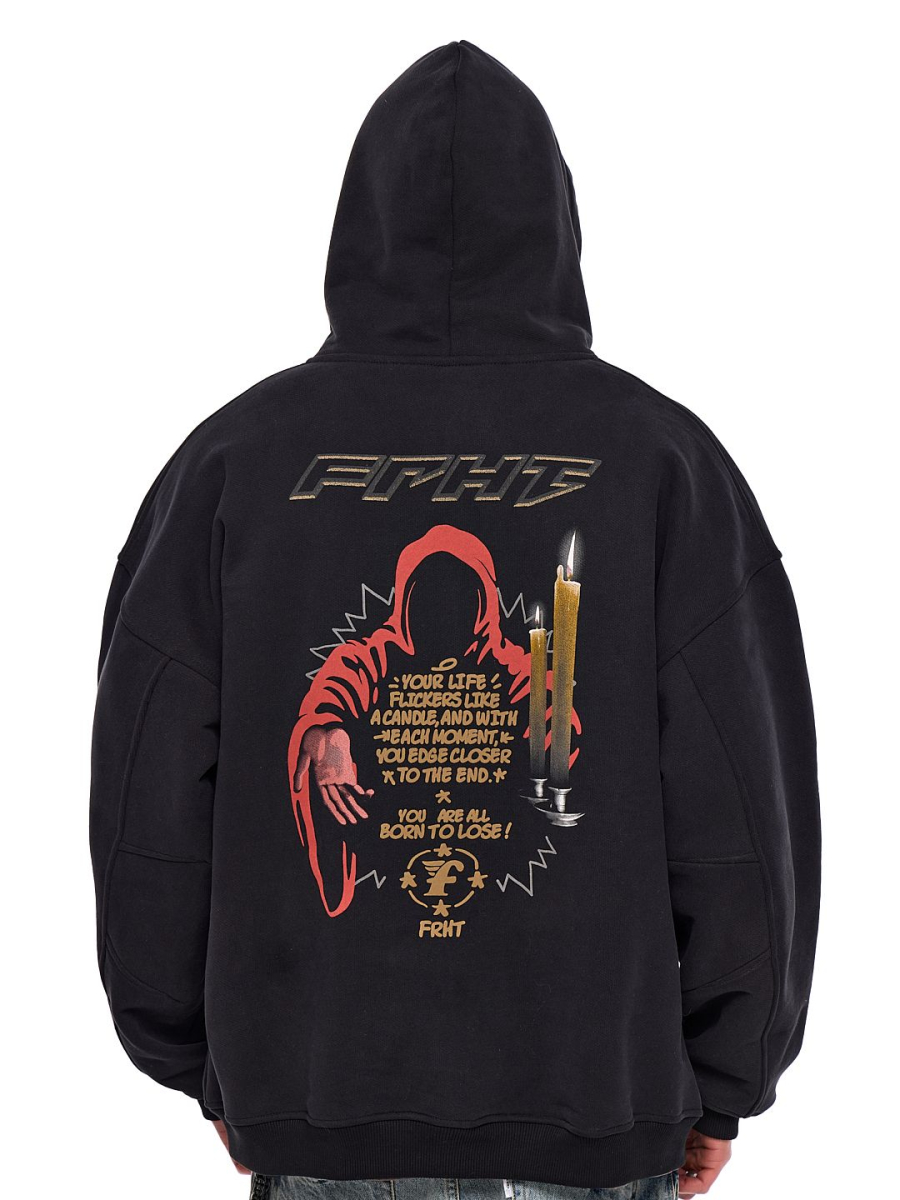Худи FRHT Zip MH Insane FRHT&OUT OF REACH, цвет: black, HDZPNSNBK купить онлайн