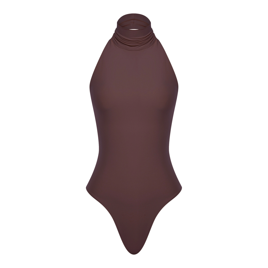 Боди bodysuit halter eggplant Nue Nue, цвет: пурпурно-розовый  купить онлайн