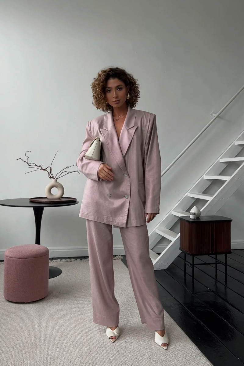 Жакет изо льна Pearl Y.SO, цвет: rose  |новая коллекция купить онлайн