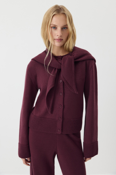 Косынка из шерсти Charmstore, цвет: сливовый 602-42998-680 купить онлайн