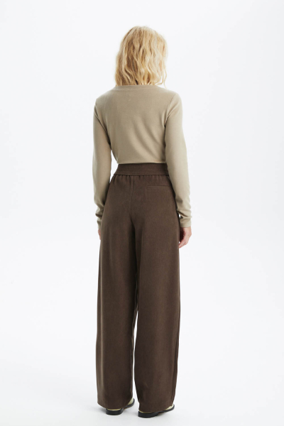 Брюки прямые с карманами на молнии M.REASON, цвет: коричневый, 4.11228.G2626.6 W26 купить онлайн