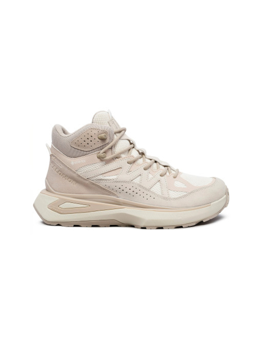 Ботинки мужские Salomon Oddyssey Elmt Mid Gore-Tex "Vanilla Ice Almond" NKDADDYS SNEAKERS, цвет: кремовый L47437300 купить онлайн