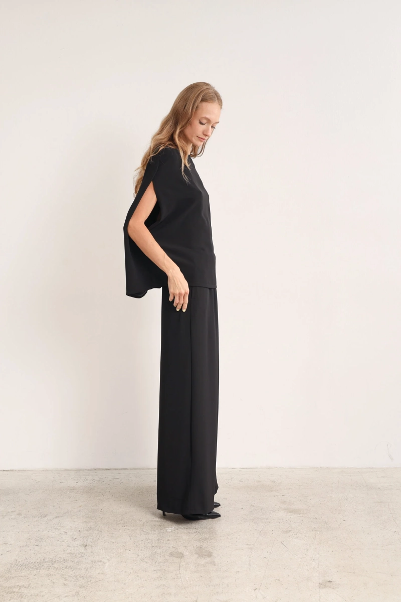 Пелерина fibi black issju, цвет: Черный,  купить онлайн