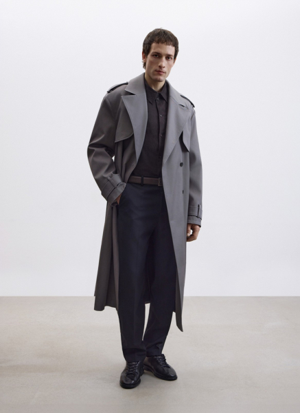 Тренч оверсайз удлинённый