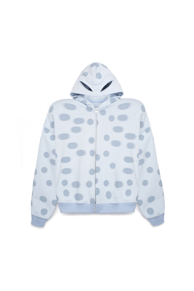 Худи с маской в пудровый горох ТВОЙ АНТИГЕРОЙ, цвет: голубой,  купить онлайн