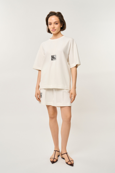 Футболка Sand FASHION REBELS, цвет: белый FR24SS1TS200W330WT купить онлайн