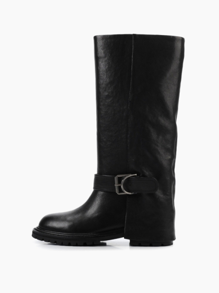 Сапоги трубы черные