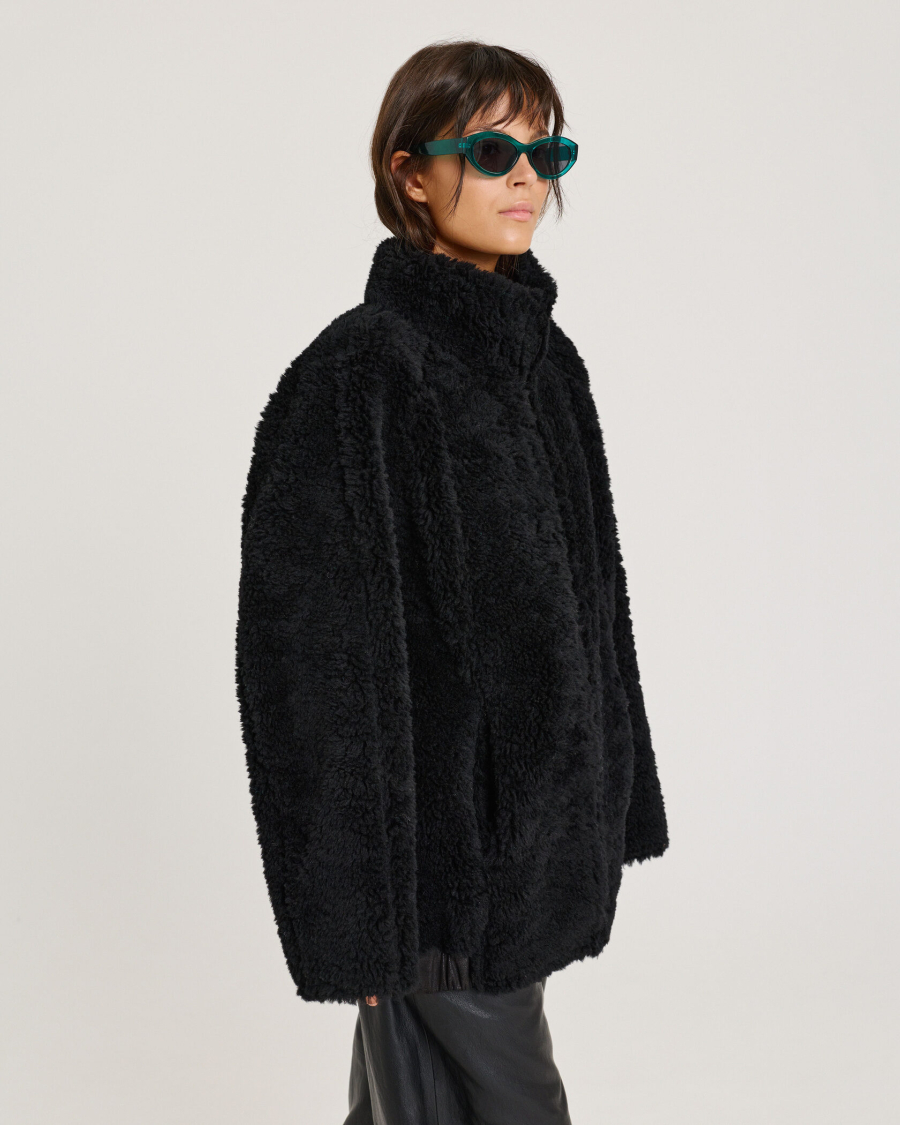 Бомбер из мериноса BLACK Anmuse, цвет: Черный, 1525AZ BLACK купить онлайн