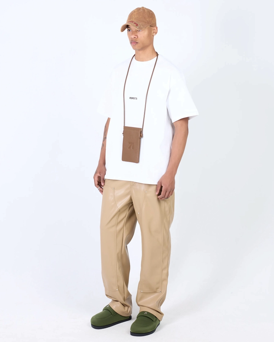 Брюки Cowboy leather beige ASIA ST 71, цвет: бежевый, Ast71.pants-cowboy-beige купить онлайн