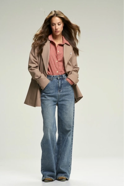 Рубашка Oversized в клетку Red Erist store, цвет: красный, НФ-00002700 купить онлайн