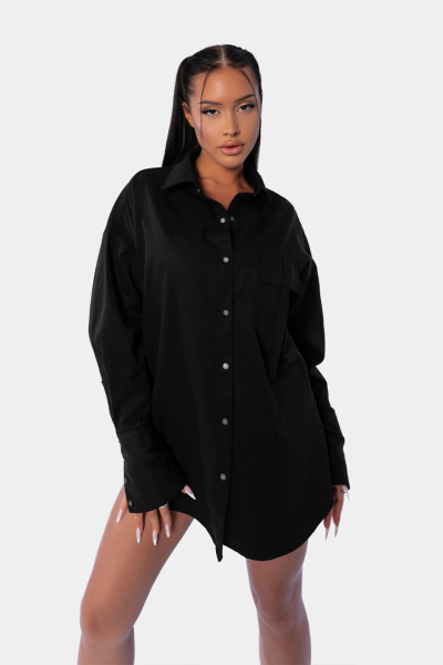 Рубашка Basic Oversize qb A QUICK BUCK, цвет: black  |новая коллекция купить онлайн