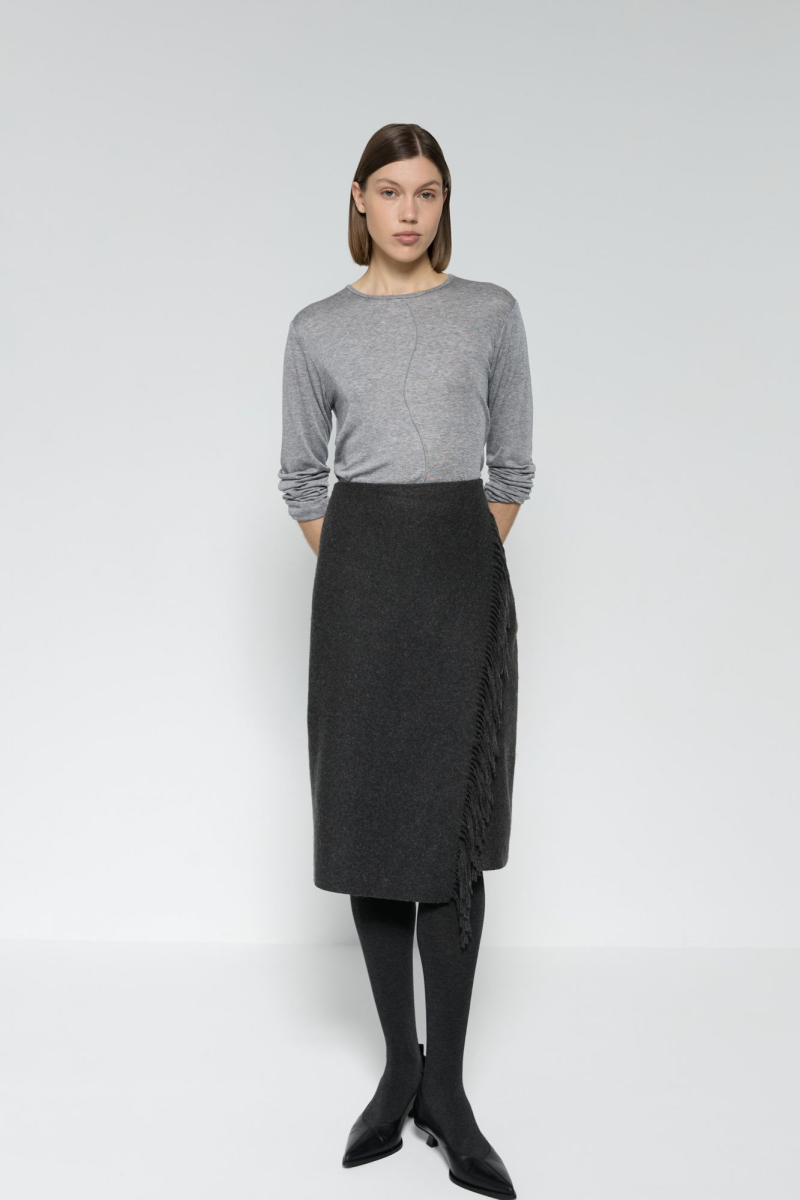 Юбка из шарфа