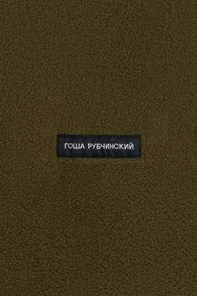 Свитшот из флиса с воротником ГОША РУБЧИНСКИЙ, цвет: хаки, SW_1701_khaki купить онлайн