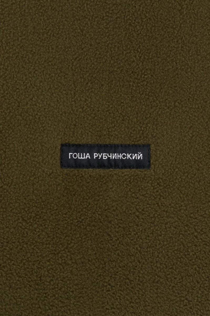 Свитшот из флиса с воротником ГОША РУБЧИНСКИЙ, цвет: хаки, SW_1701_khaki купить онлайн