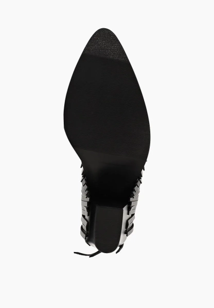 Казаки из натуральной кожи с металлическим носом SBALO, цвет: Черный SK803 купить онлайн