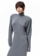 Платье с подплечниками из вискозы ASYA SEMYONOVA, цвет: grey, 00-00002502 купить онлайн