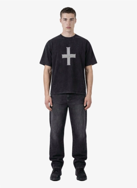 Футболка с принтом F | ABLE, цвет: Черный, TSHRT-FBL-CRX-RLXD-BLCK купить онлайн