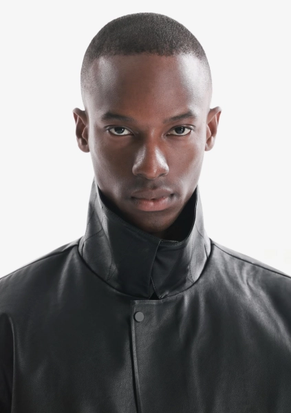 Куртка из экокожи KRAKATAU, цвет: Черный, Qm566-1 купить онлайн