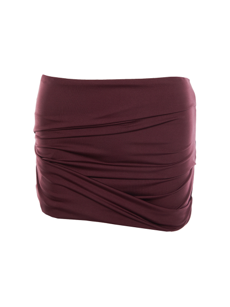 Юбка Skirt with pleats eggplant Nue Nue, цвет: пурпурно-розовый,  купить онлайн